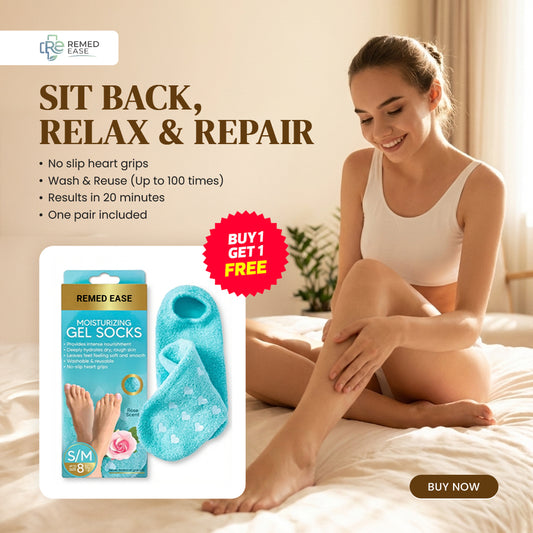 🧦 Silicon Moisturising Socks | Hydrate and Repair Cracked Heels | Buy 1 Get 1 FREE