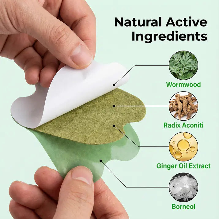 QuickRelief Herbal Patches - Fast-Acting Natural Relief for Arthritis, Knee Pain, Joint Pain & Muscle Stiffness