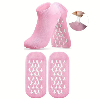 🧦 Silicon Moisturising Socks | Hydrate and Repair Cracked Heels | Buy 1 Get 1 FREE