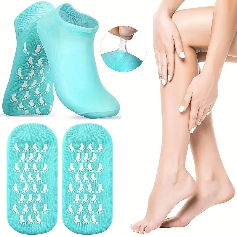 🧦 Silicon Moisturising Socks | Hydrate and Repair Cracked Heels | Buy 1 Get 1 FREE
